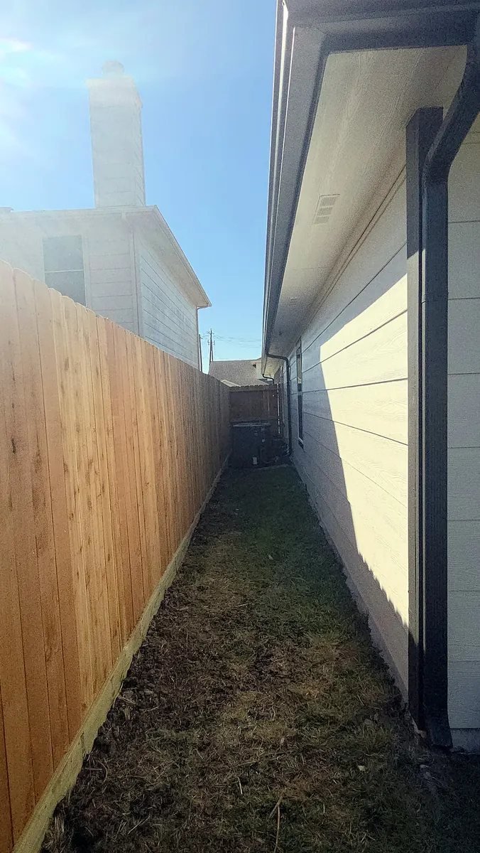Side-yard fence replacement — After