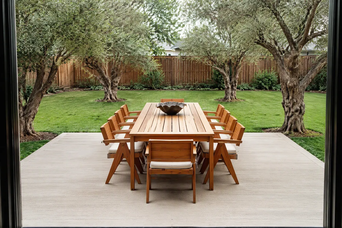 Illustration: Backyard patio